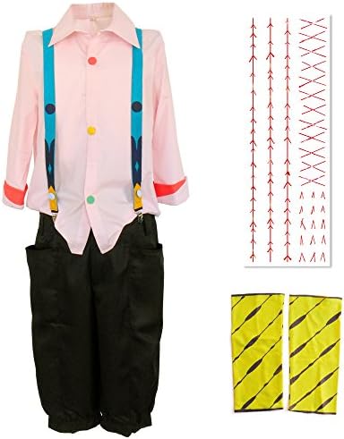 Costume for Tokyo Ghoul Juzou Suzuya Shirt Pant Suspenders Shank Bandage Tattoo XL