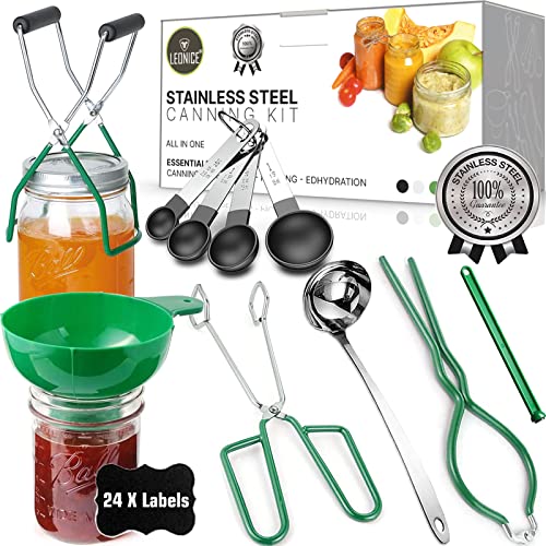 Kit De Mise En Conserve Maison - 6 Accessoires Inox Pour Confitures, Conserves - Débutants Et Pros