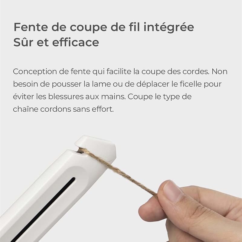 Cutter à Cartouche 18mm rétractable, guide métal antirouille