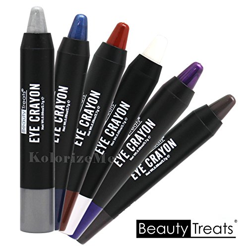 Beauty treats eye crayon set of 6 colors