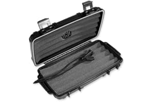 HUMI-CARE Herf-a-Dor Travel Humidor 5 Cigar Capacity-Durable, Airtight, Crushproof Travel Humidor