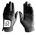 FINGER TEN All Weather Grip Golf Gloves Men Value 3 Pack for Right Handed Golfer, Hot Wet Rain Grip & Comfort Soft Glove for Premium Performance, Colors White Black Blue Sizes S M L XL