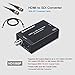 Excelvan HDMI to SDI Converter Scaler Adapter 1080P 1080I 720P 576I 480P Mini 3G with Coaxial Audio Output for Home Theater Cinema PC HD (Black)