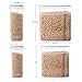 Large Cereal & Dry Food Storage Container, Set of 4 Plastic Storage Containers, Airtight, Leakproof With Locking Lids - Suitable For Cereal, Flour, Sugar, Coffee, Rice, Snacks, Pet Food by TOPODO