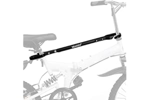 Soarify Universal Bike Crossbar Adapter for Racks – Adjustable Frame Tube Bar for 14” to 28” Bikes Fits Step-Through, Full Suspension & Kids Bikes Easy Install, Rack Mount Accessory