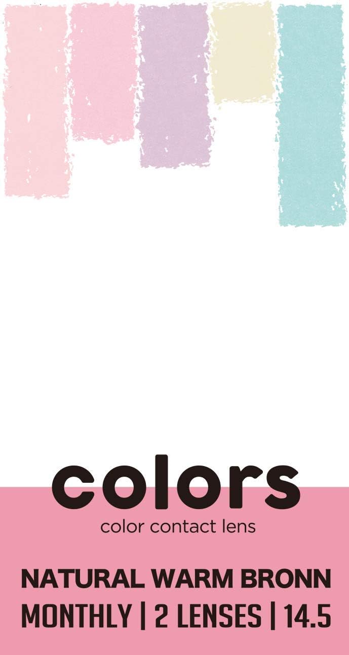 Amazon カラーズ １ヵ月 マンスリー 1箱2枚入り ナチュラルウォームブラウン 度数 0 00 度なし 同じ度数の2枚入りとなります カラコン Colors カラーズ コンドーム