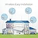Zmodo Wireless Home Security Cameras System - 1080p 8CH HDMI NVR - 4 HD Wide Angle Weatherproof Outdoor Camera System