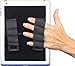 LAZY-HANDS Heavy-Duty 4-Loop Grips (x2 Grips) for Tablets - FITS Most (Black)