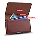 J&D Holster Compatible for Samsung Galaxy S8 Plus/Galaxy S9 Plus/Galaxy J4 Plus/Galaxy J7 Max Holster, PU Leather Pouch Case with Belt Clip, Leather Wallet Case (Fits with Regular or Bulky Case on)