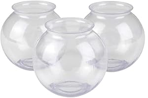 Kicko Plastic Ivy Bowls - 3 Pieces of 16 Oz. Tub - Perfect for Home Decor, Centerpiece, Carnival Game Accessory, Ornament Holder, Party Supplies, Sweet Treats