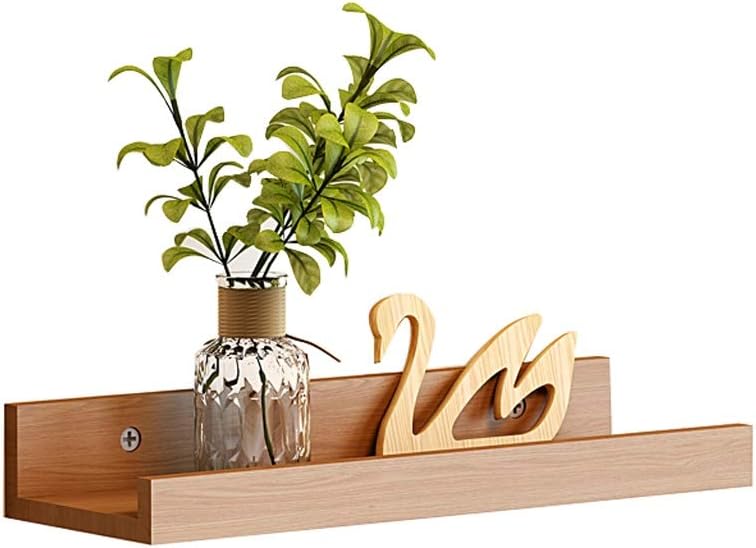 GY Floating Wall Stand, Wallmounted Wooden Display Shelf Decorated Living Room Bedroom Trophy