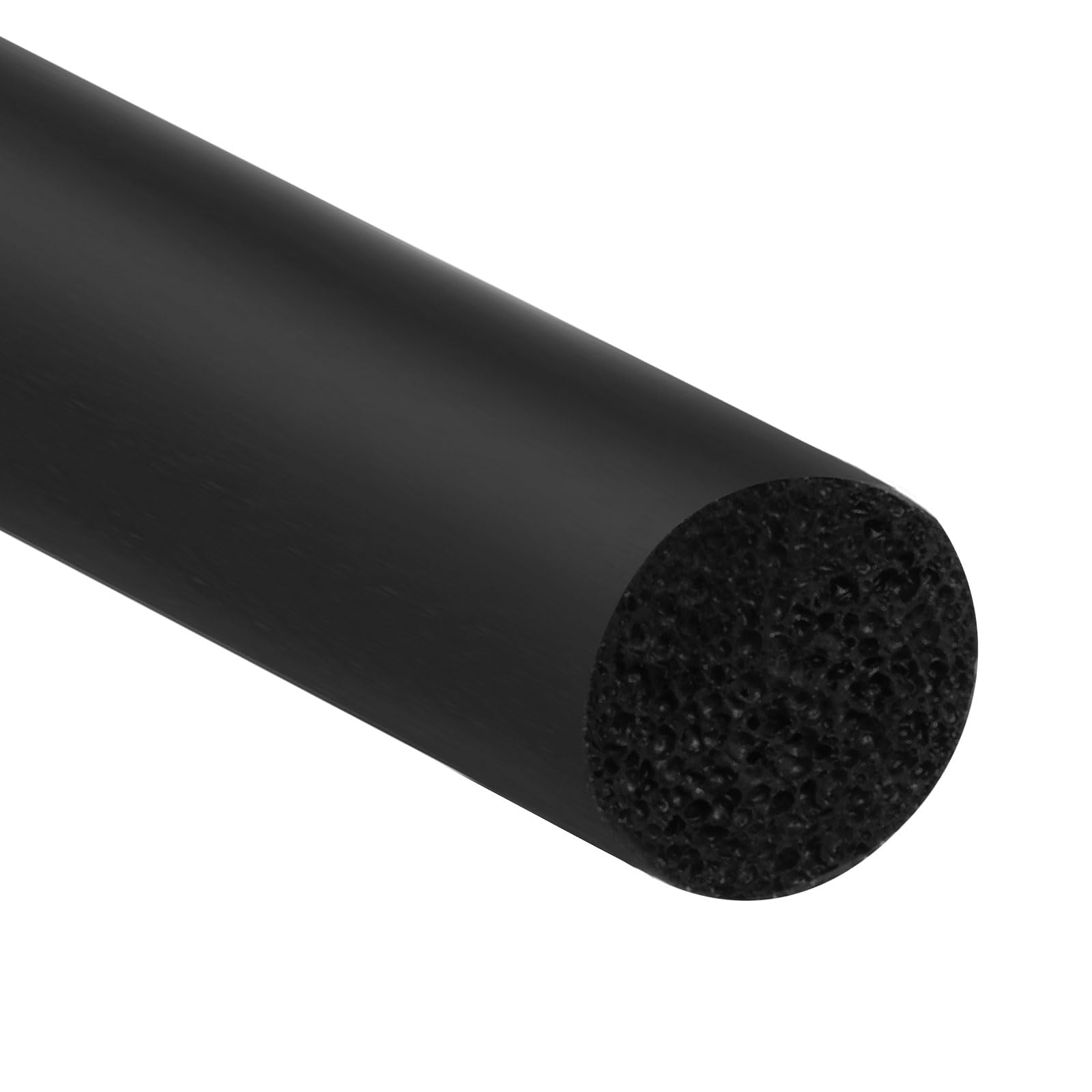 PATIKIL 15/64 Inch x 65.6 Feet Backer Rod, Foam Rope Caulk Crack Joint Filler Roll Seal Weather Strip for Home Construction, Black