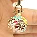 Jingle Bell Ball Flower Copper Locket Necklace for Aromatherapy Essential Oil Fragrance Diffuser