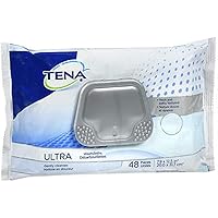 Tena Ultra Washcloths - 48ct Pack of 2