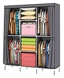 YOUUD Portable Wardrobe Clothes Storage Closet image large