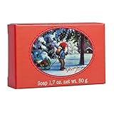 Victoria Christmas Soap - Elf pulling Sled 50g 1.7oz Soap Bar