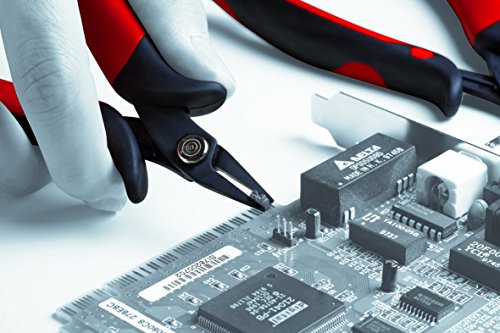 Wiha Präzisions Seitenschneider Elektronik klein (26813) breiter, spitzer Kopf ohne Wate 130mm I Mini Drahtschneider für… – Bild 3