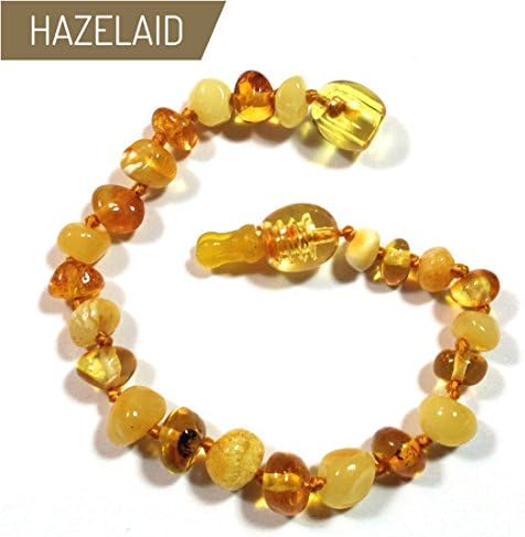 Hazelaid (TM) 5.5" Pop-Clasp Baltic Amber Milk &amp; Honey Bracelet