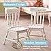 Fantasy Fields - Bouquet Thematic Hand Crafted Kids Wooden Table and 2 Chairs Set |Imagination Inspiring Hand Crafted & Hand Painted Details   Non-Toxic, Lead Free Water-based Paint