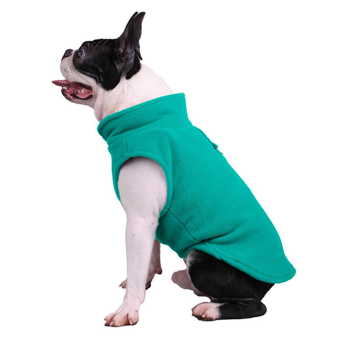 Dogs Jumpers Dog Sweatshirt, Soft Fleece Vest,Cold Weather Jacket with Leash Ring for Small Dogs Medium Dogs (X-Large, Green)
