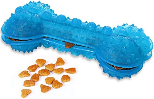Dog Treat Dispenser Toy Carrolner Puppy Chew Toy Bones for Teething Dog Interactive Toys for Training Learning Indoor/Outdoor Play