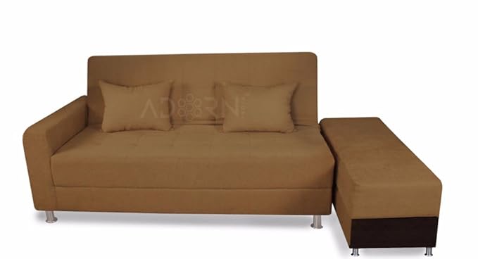 Adorn India Flora Sofa cumbed(Camel)