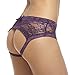 Sofishie Ruffle Back Midnight Bow-Tie Panties - Dark Purple 2 - Large
