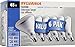 SYLVANIA Home Lighting 15391 Incandescent Bulb, BR40-65W, Soft White Finish, Medium Base, Pack of 6