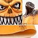 CreepyParty Deluxe Novelty Halloween Costume Party Props Latex Pumpkin Head Mask (Pumpkin new)