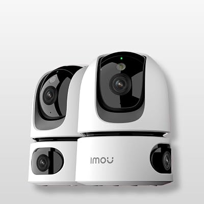 Imou Dual-Lens 2K Indoor Security Camera 360° Coverage 2 Pack 2.4GHz WiFi