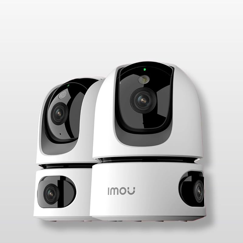 Imou Dual-Lens 2K Indoor Security Camera 360° Coverage 2 Pack 2.4GHz WiFi