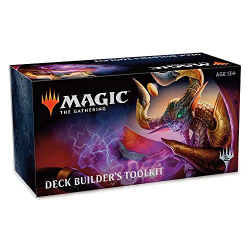 Magic: The Gathering Core Set 2019 (M19) Deck Builderâ€™S Toolkit (4 Booster Pack + 125 Cards + Accessories)
