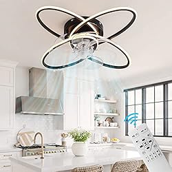 WWahuayuan Modern Ceiling Fan with Lights Remote