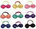 9 Pairs Girl's Bowknot Hair Rope Ponytail Kids Holder 6MM Elastic Hair Ties for Women Teen Kid (9-Pairs)