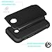 Motorola Moto E Case, Moto E 1st Gen Case, Tekcoo(TM) [Tmajor Series] [Black/Black] Shock Absorbing Hybrid Rubber Grip Plastic Impact Defender Rugged Slim Hard Case Cover Shell for Moto E 2014
