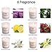 Scented Candles Gift Set, Ahyiyou 12 x 2.5 Oz Portable Glass Natural Soy Wax Candles, Strongly Fragrance Essential Oils Aromatherapy Candles for Stress Relief Home Decorationthumb 2