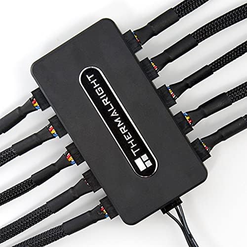 Thermalright Integrated PWM Fan Hub, 10Port 4 Pin Fan Controller CPU