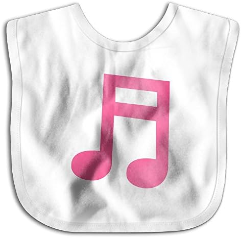 Large Music Note Bibs Saliva Towel Cotton Child Healthy Towel White