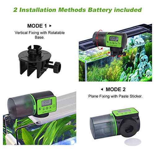 Automatic Fish Feeder, Auto Vacation & Weekend Timer Feeder for