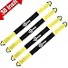 Trekassy 4 Pack 36"x 2"Axle Tie Down Straps with D-Ring and Protective Sleeve 10,000 Pound Capacity