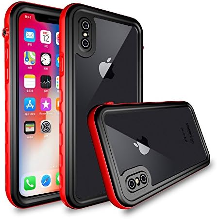 Waterproof Case for iPhone X/iPhone Xs, IP68 Certified Waterproof Case with Full-Body Rugged Protective Cover, Shockproof, Snowproof and Dirtproof for Outdoor Sports