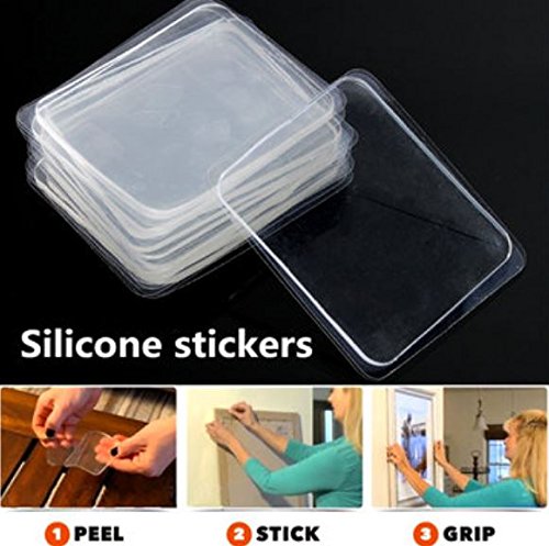 10Pcs Transparent Silicone Gel Pad Anti Slip Multifunction Non-Slip Wall Sticker Free Adhesive by ShopIdea