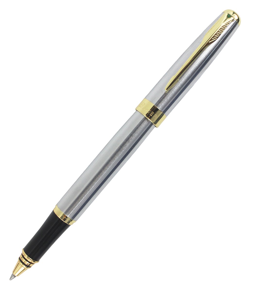 Abcsea Executive Iridium Rollerball Pen Arrow Clip - Silver