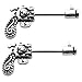 Gun Pistol Revolver 14g 1/2 Nipple Bars Ring Barbells - Sold as a Pair