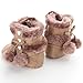 Voberry Baby Toddler Girls Knit Soft Winter Warm Snow Boot Fur Trimmed Pom Pom Boots (12~18 Month, Khaki 2)