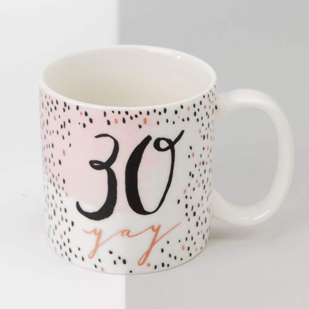 Widdop And Co Hotchpotch Luxury Ceramic Female Mug Rose Gold 30th Birthday Gift Boxed
