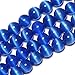 SHG Store 6mm Round Ocean Blue Cat Eye Beads Strand 15 Inch Jewelry Handmade DIY Beads