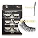 3 Pairs Long Cross False Eyelashes Makeup Natural 3D Fake Thick Black Eye Lashes Icycheer Soft Fake Lash
