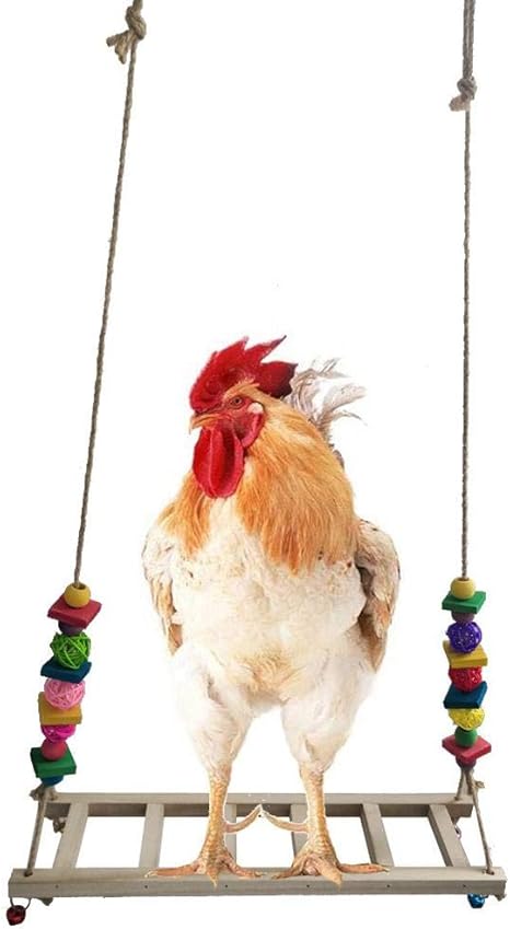 Amazon Co Jp チキンスイングパーチ ペットチキンスイングナチュラルチキンウッドスタンドおもちゃ手作りのチキンスイング大きな鳥オウムチキンコンゴウインコ ホーム キッチン