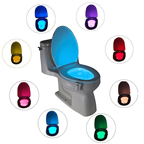 Light up Toilet Seat, Led Toilet Nightlight Motion Activated 8 Colors